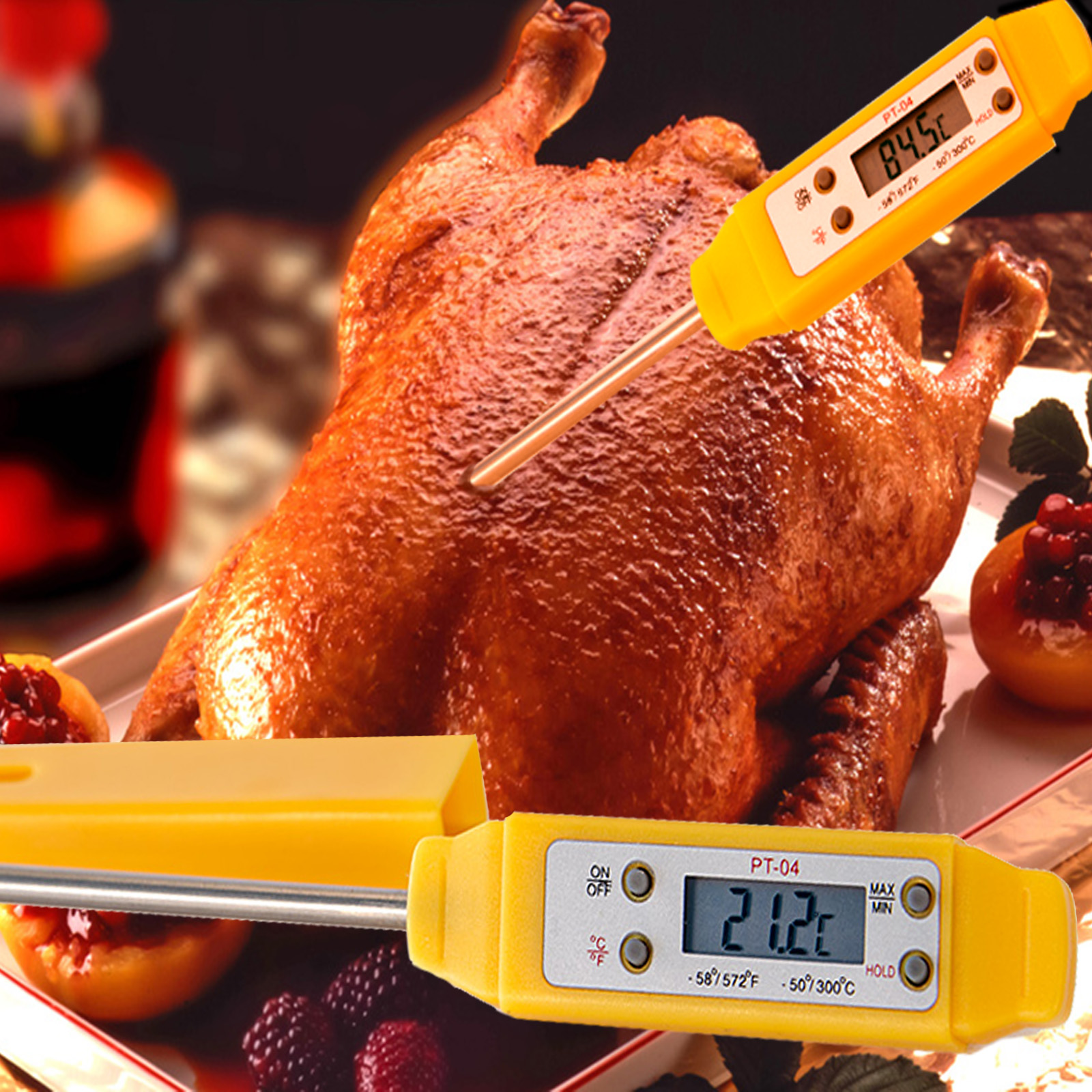 1X Küchenthermometer NEU Für Kochen BBQ LCD Digital Fleischthermometer