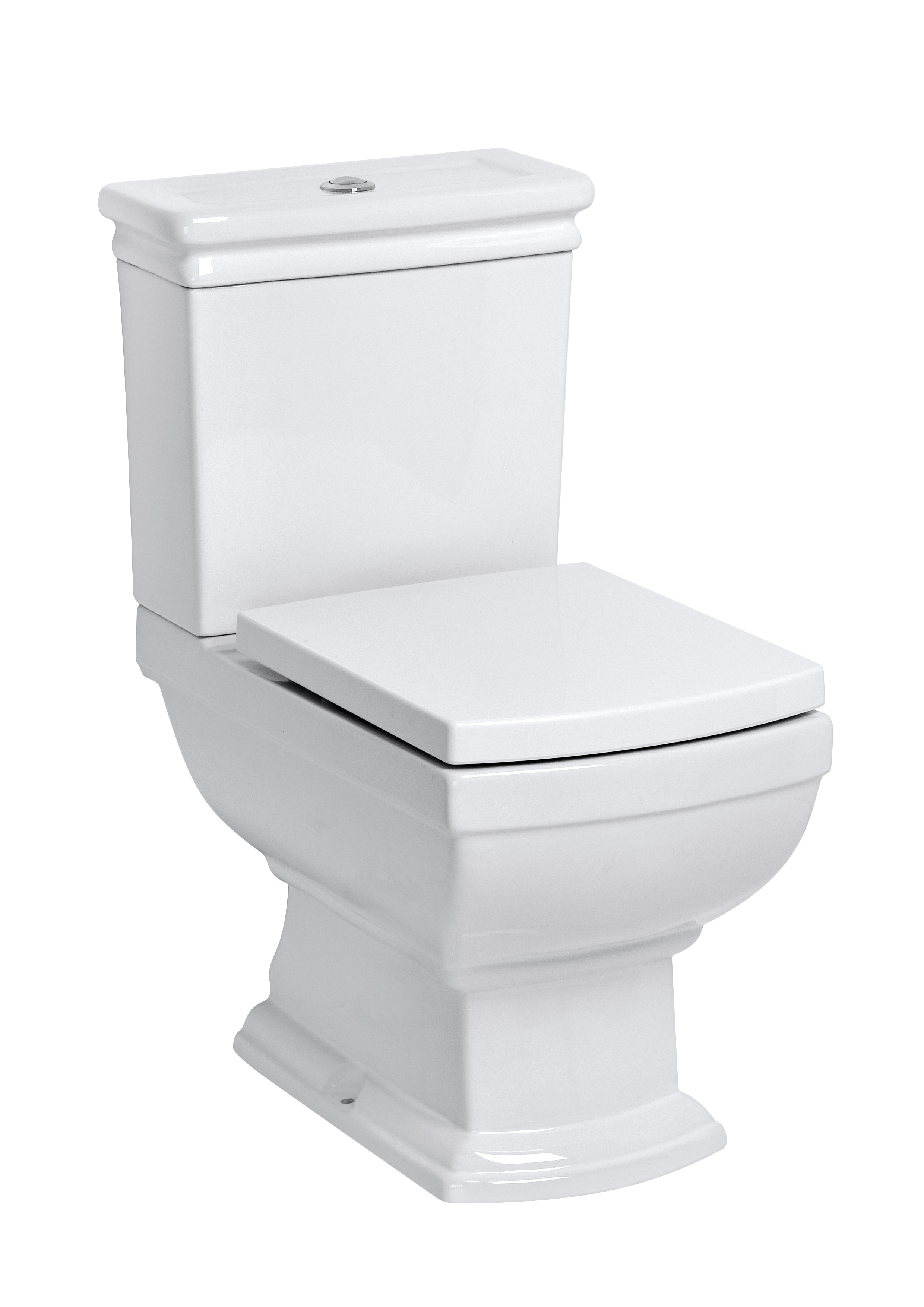 Nostalgie Retro Wc Stand Toilette mit KERAMIK Spülkasten und Toilettenschüssel