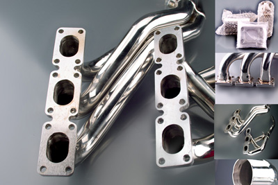 Rennsport Edelstahl F�cherkr�mmer (Hersteller Prieser) passend f�r VR6 VR 6 Golf Corrado