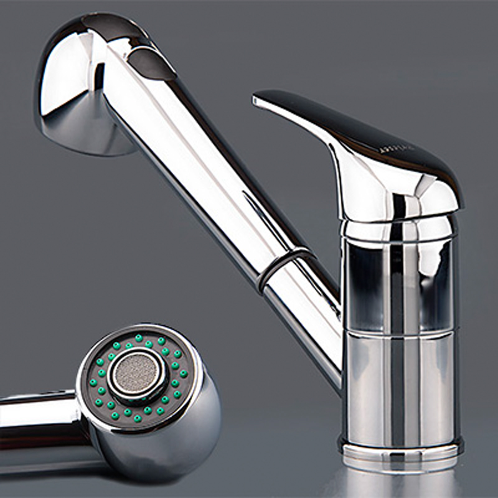 W19-Spueltisch-Kuechen-Armatur-mit-herausziehbarer-Brause-Brausearmatur-Wasserkran