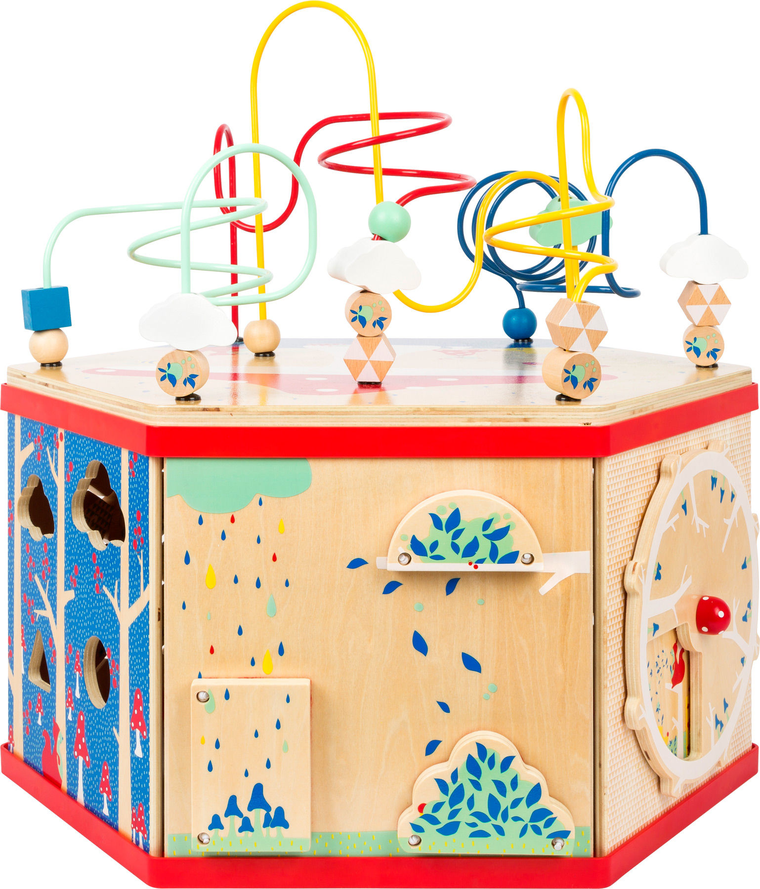 Goki Ziehschiff AHOI - Holz Nachziehspielzeug Mit Motorikschleife Ab 1 Jahr