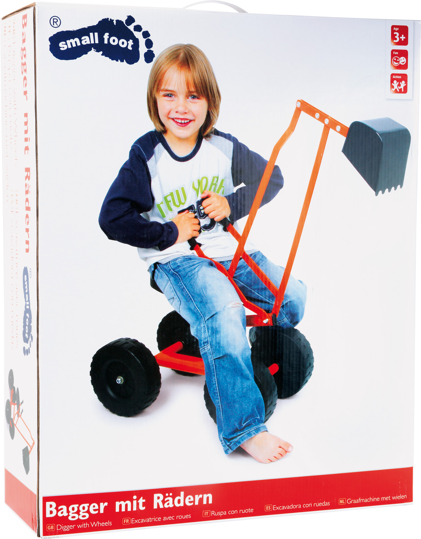 3er Set Bagger Spielzeug - Sandkasten Set Mit Kipper & Frontlader Für Kinder