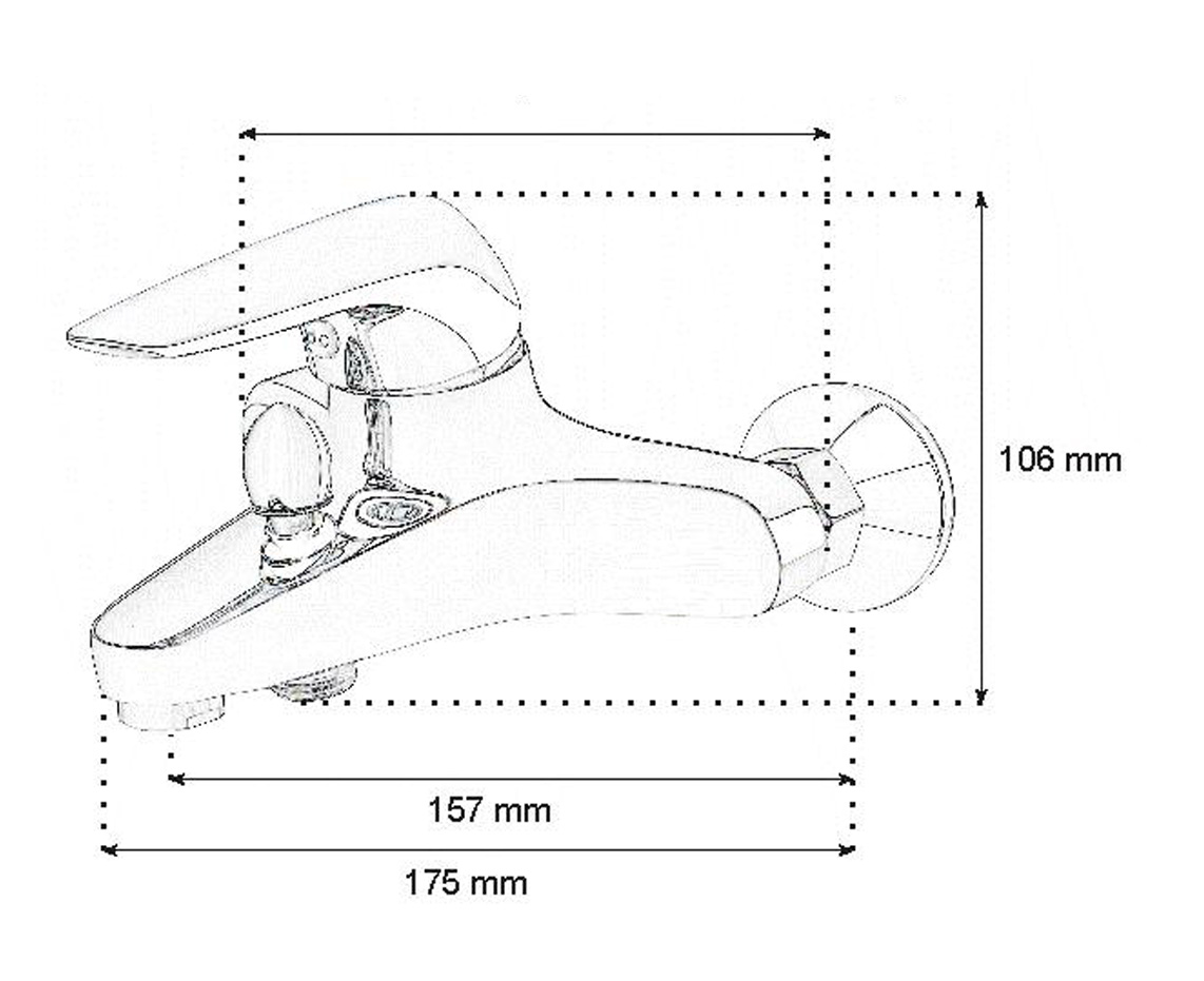Wannenarmatur Design Armatur Badewannenarmatur Mischbatterie