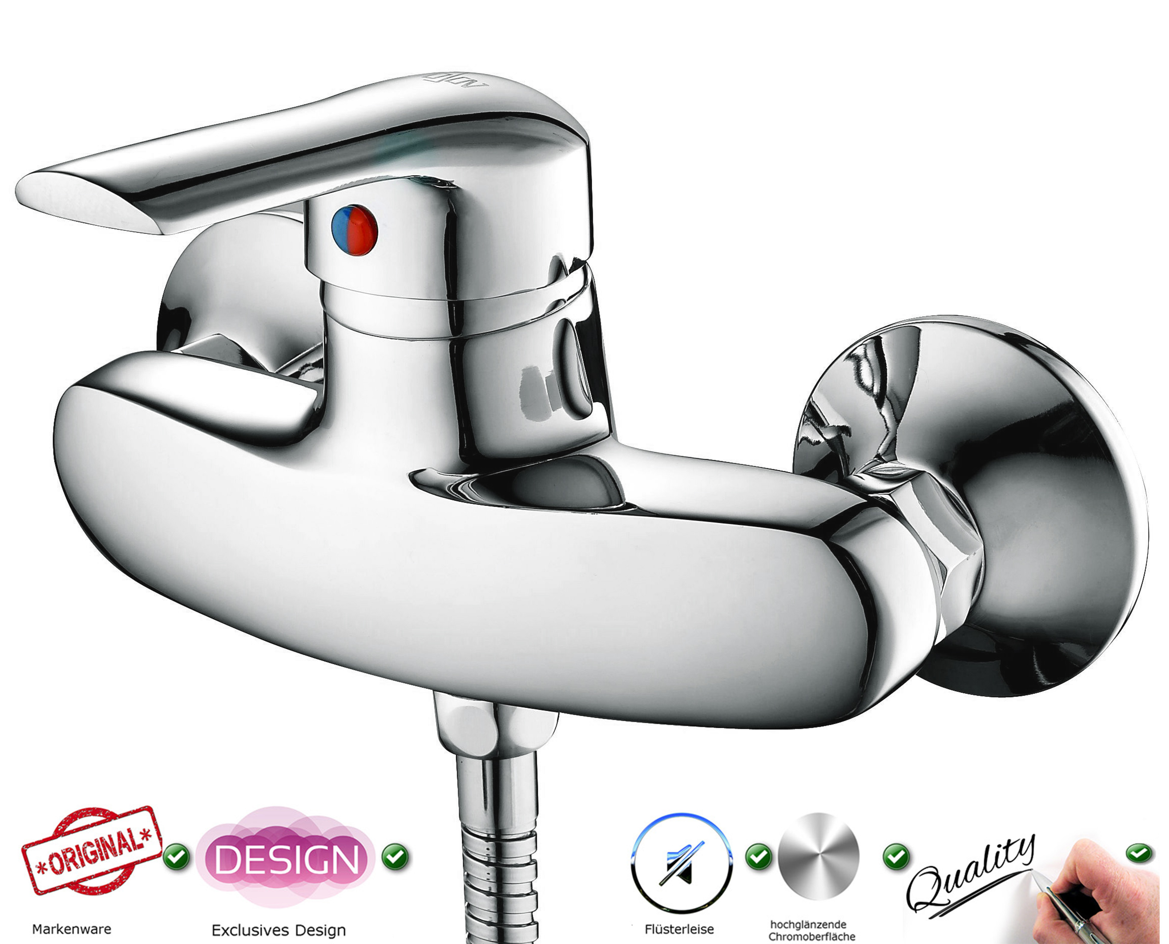 Duscharmatur Armatur Wasserhahn Mischbatterie Einhebelarmatur