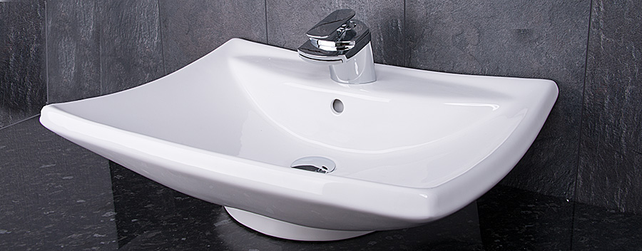 DESIGN WASCHSCHALE AUFSATZ WASCHBECKEN Bad Keramik WASCHTISCH