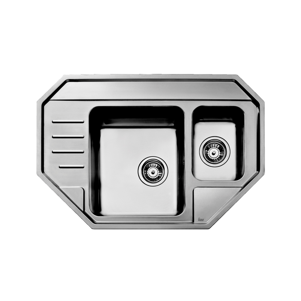 Teka Stage 60 E-CN Edelstahl Küchenspüle Einbauspüle Eck Spüle